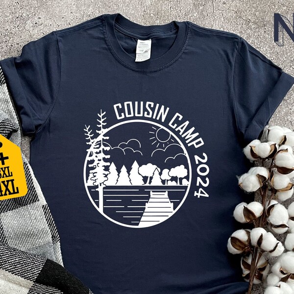 Cousin Camp 2024 Shirt, Camping Shirt, Adventure Shirt, Camper Shirt, Summer Vacation Shirt, Travel Shirt, Mountain Shirt, Holiday Shirt