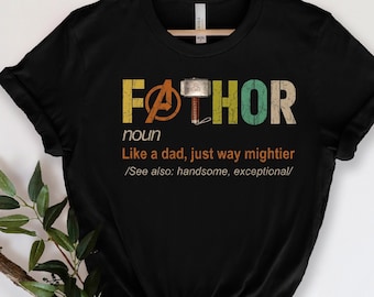 Fathor shirt, vader zelfstandig naamwoord shirt, superheld papa shirt, papa shirt, Vaderdag shirt, beste vader shirt, super papa shirt, cadeau voor vader