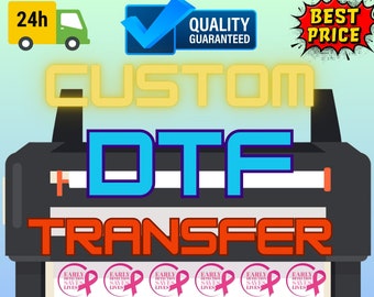 DTF Transfer Gang Sheet Print, Personalized Color DTF, Press Ready, Custom Transfer, Full Color DTF T-Shirt Heat Transfer, Ready to Apply