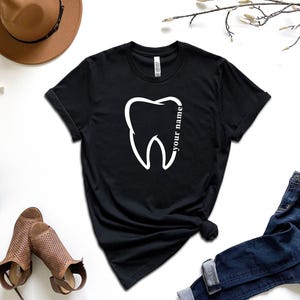 Personalized Tooth Shirt: Dentist Gift, Custom Dentistry Tee