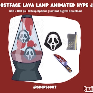 Animated Twitch Hype Jar - Scary Character - 2 Layers - Tip Jar for Stream - Animated Hype Cup - Set Up Tutorial Included - Horror Halloween