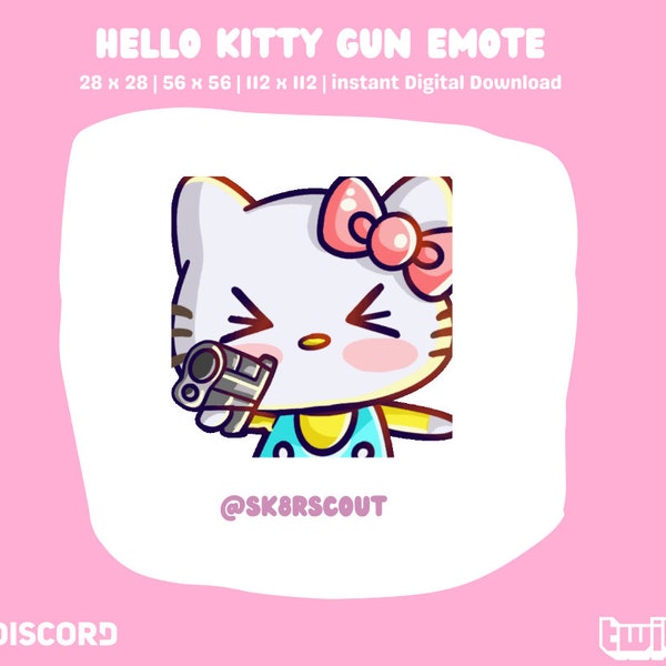 Animated Twitch Emote - Kawaii Character - Sized for Twitch & Discord
