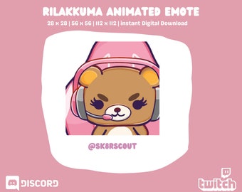 Animated Twitch Emote - Kawaii Character - Sized for Twitch & Discord (Animated and Static)
