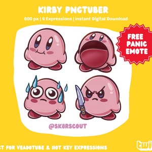 PNGTuber/Emote Bundle - Kawaii/Anime PNGTuber - Emote Sized für Twitch & Discord (4 Expressions with Free Emote)