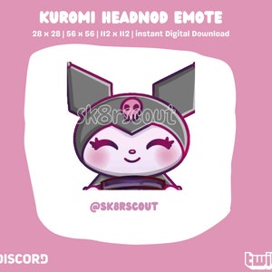 Animated Twitch Emote - Kawaii Character - Sized for Twitch & Discord - Static and Animated