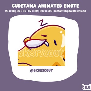 Animated Twitch Emote - Kawaii Character - Sized for Twitch & Discord - Static and Animated Included