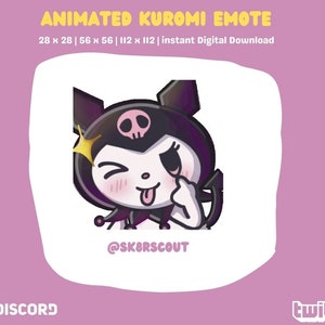 Animated Twitch Emote - Kawaii Character - Sized for Twitch & Discord