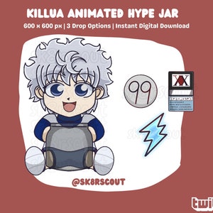 Frasco de propaganda animado para Twitch - Personaje de anime - Frasco de propaganda kawaii - 2 capas - Frasco de propinas para transmisión - Copa de propaganda animada - Tutorial de configuración incluido