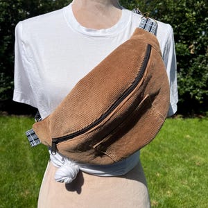 Large Corduroy Sling Bag