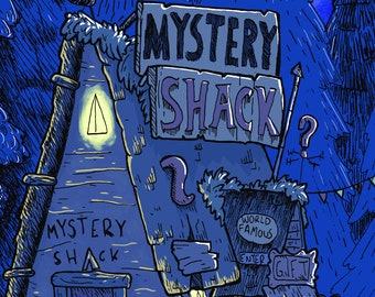 Mystery Shack Gravity falls art print