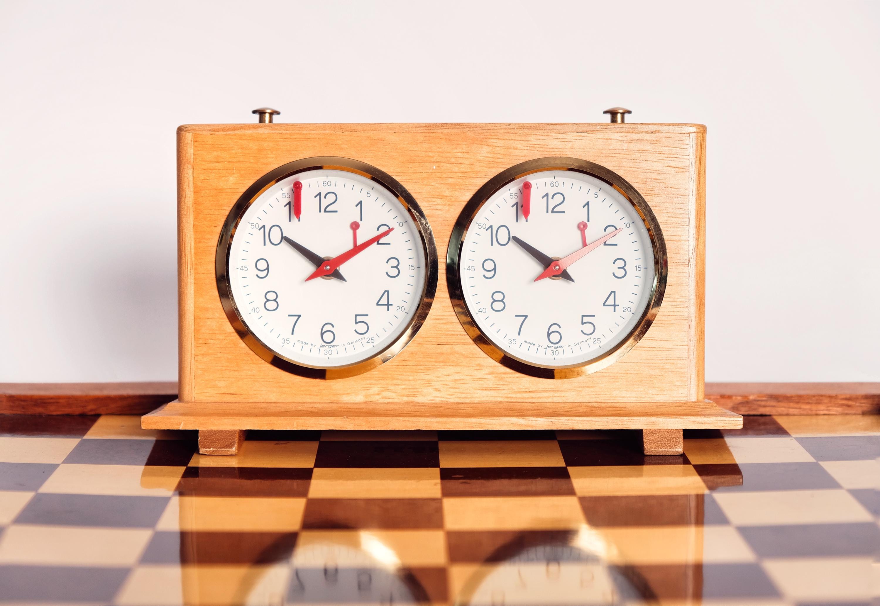Vintage Chess Clock 1980s German Jerger Olympia - Rare