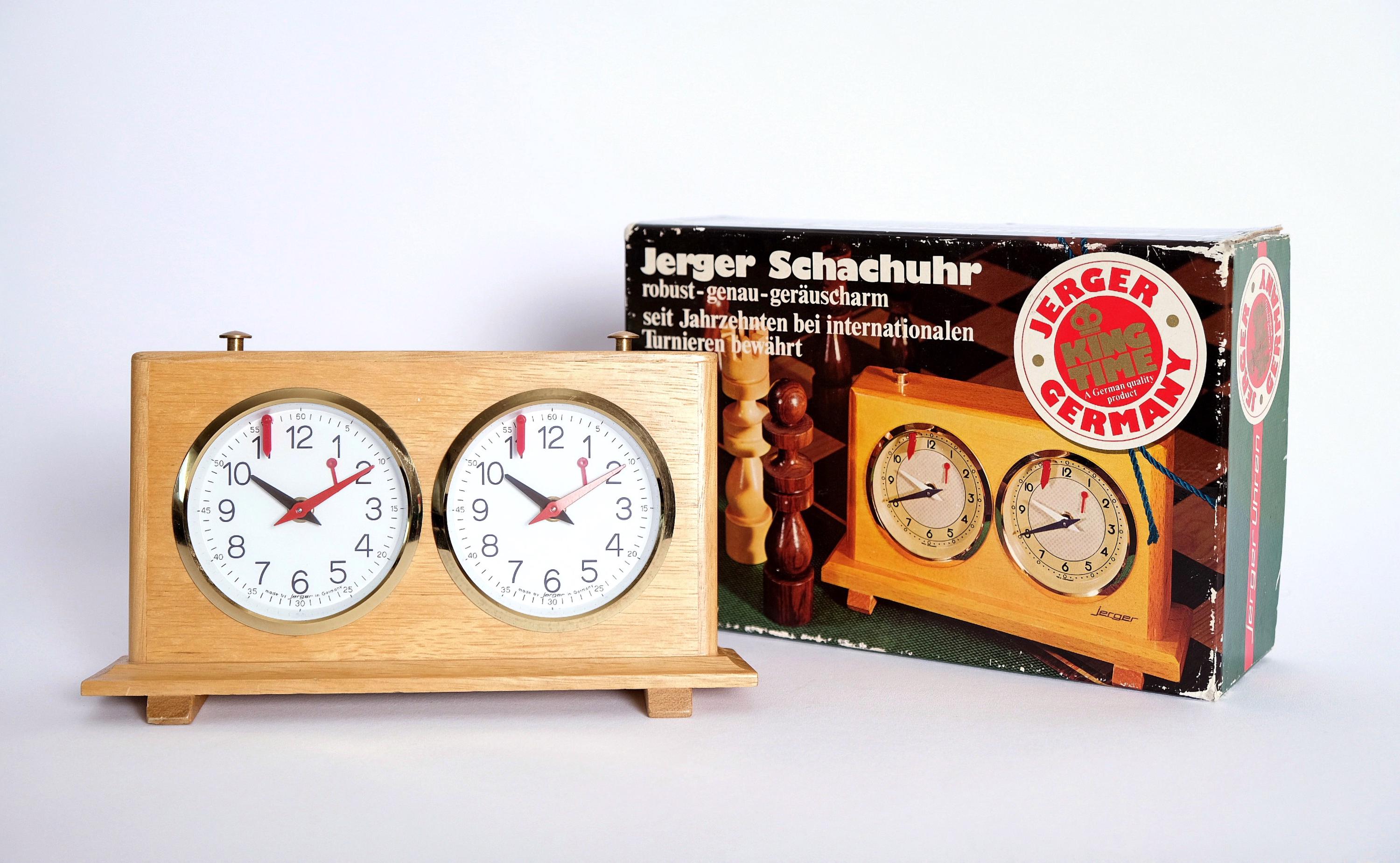 Jerger Tournament Mechanical Chess Game Clock Vintage