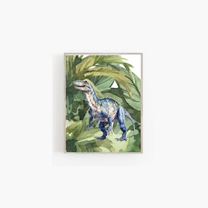 Watercolor Dinosaur Print: Kids Room Wall Art (Digital Download)