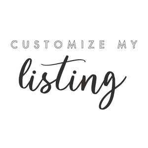 CUSTOM LISTING