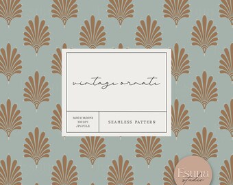 Vintage Ornate Seamless Pattern, Abstract Floral Repeat Paper, Boho Fabric Design, Retro Scrapbooking Craft Planner, Victorian Ornaments