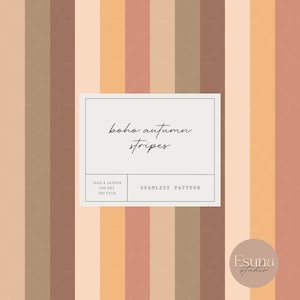 Boho rayé motif sans couture rayure répéter motif automne rayure artisanat papier imprimable automne tissu motif marron Boho Scrapbooking papier