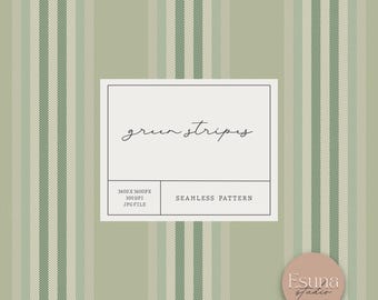 Spring Green Striped Seamless Pattern, Pinstripe Plaid Repeat Digital Craft Planner Paper, Wallpaper Fabric, Scrapbooking, Commercial Use
