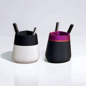Minimalist Delta Desk Organizer | Modern Pen & Pencil Holder | Stylish Office Supply Storage