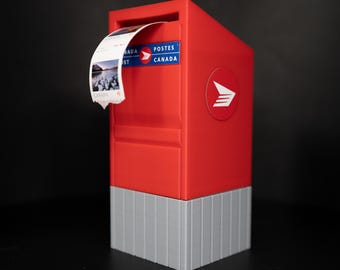 Mini Canadian Mailbox Replica Stamp Dispenser – A Whimsical Nod to Snail Mail Magic!