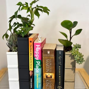 BookShaped Book End Planters – Unique Home Decor for Book & Plant Lovers!