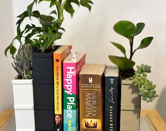 BookShaped Book End Planters – Unique Home Decor for Book & Plant Lovers!