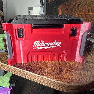 Minicaja modular estilo Milwaukee. Caja para guardar objetos, expositor de tarjetas o estuche para cartuchos de Nintendo Switch. ¡Consigue una o varias!