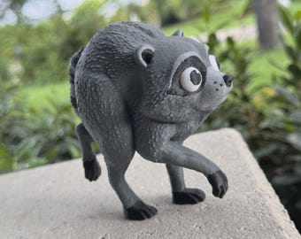 Jimothy The Racoon! 3D-printed Sculpter figurine!