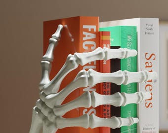 Skeleton Hand Book Stop – Spooky & Minimal Book Holder