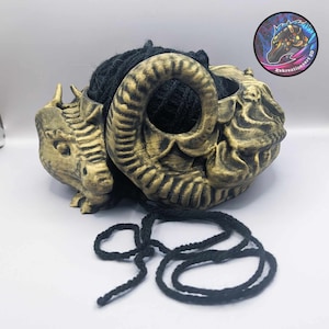 Dragon Yarn Bowl Version 2  Mystical and Spiritual Guardian of your Yarn and Knitting tools!