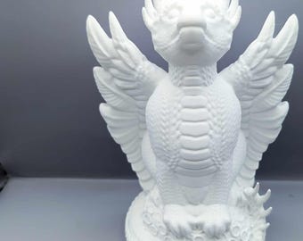Dragon Guardian Angel Tree Topper: Mystical Holiday Decor