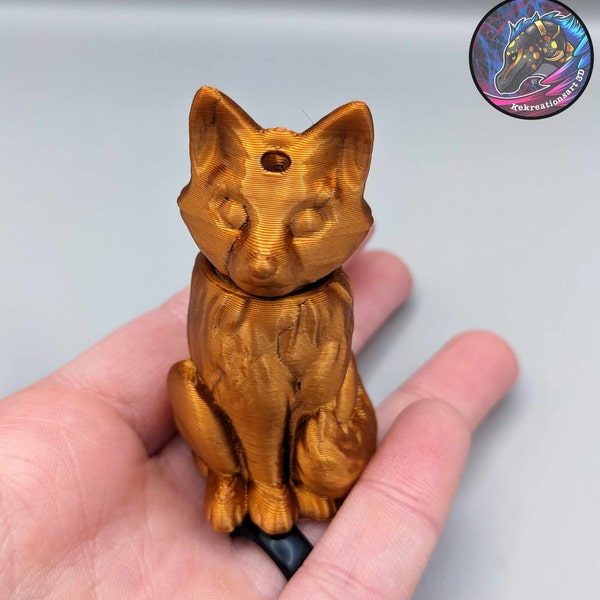 Majestic Fox Pill Container and Keychain!!!