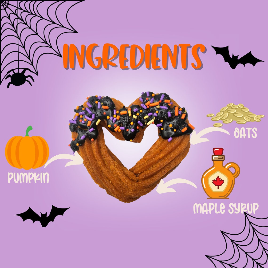 Halloween Dog Churros Churros Halloween Dog Cookies Etsy