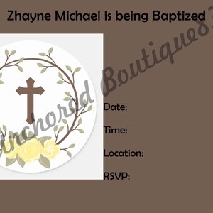 Baptism/Communion Invitation Templates (Digital)