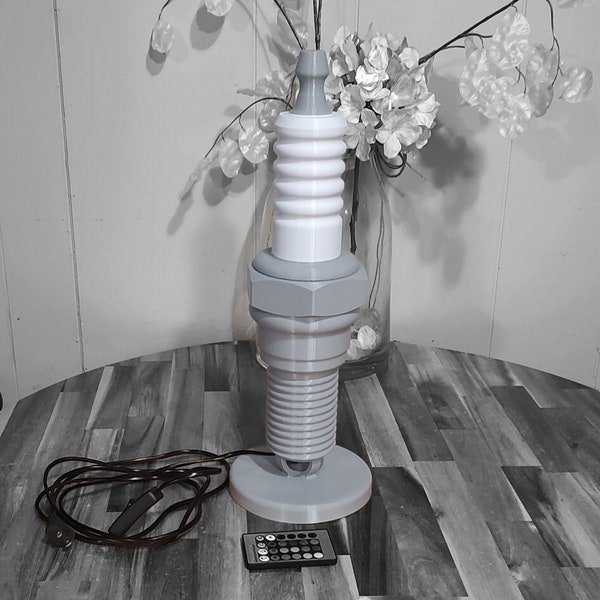 Spark Plug Lamp for Man Cave or Garage