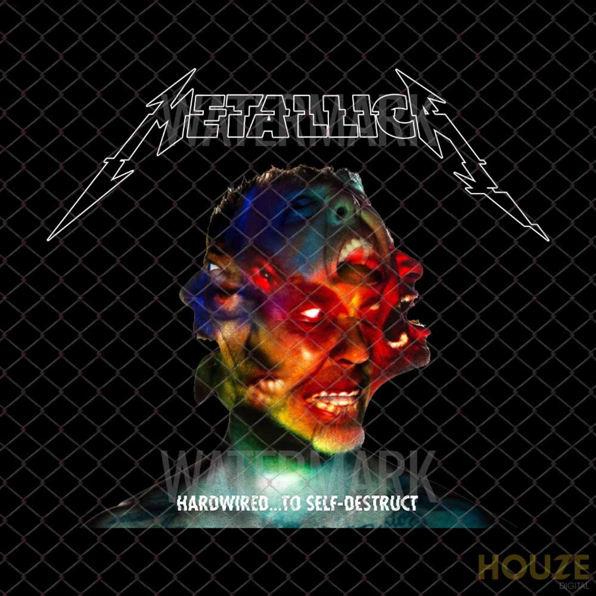 Metallica Png Hardwired to Selfdestruct Album Png Rock Etsy