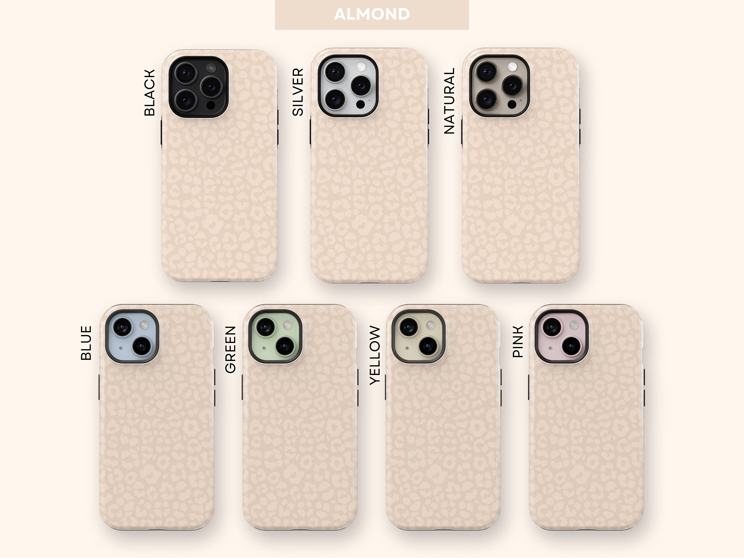 Leopard Print Cream Cheetah Design Letter R White - View #2