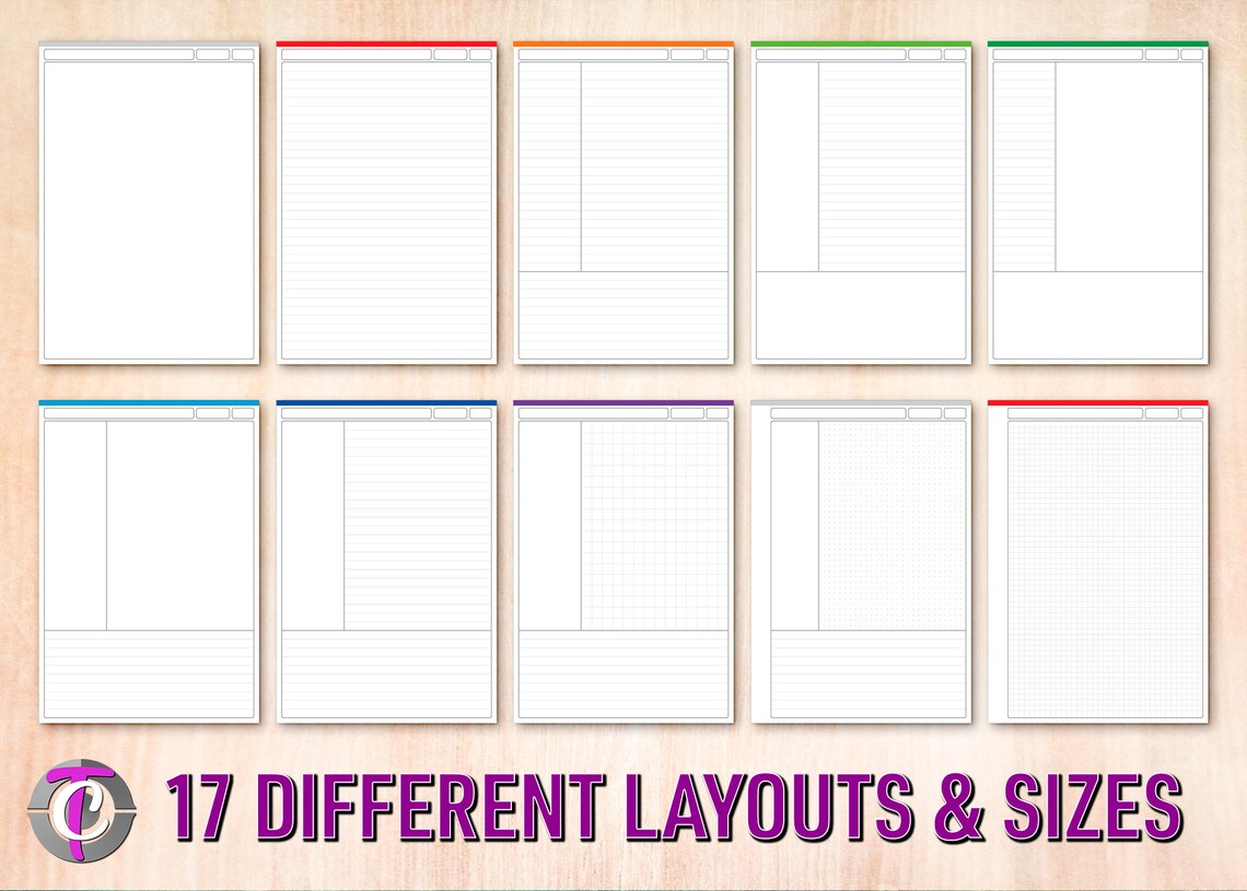 Cornell Notes Printable Cornell Notes Method Lecture Notes Printable