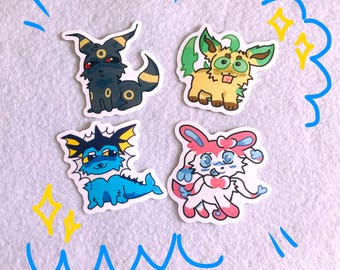 Glossy Eeveelutions Stickers