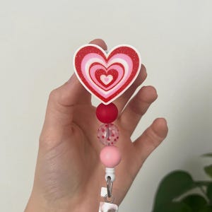 Badge Reels, Nurse Badge Reels, Boho Badge Reels, Badge Clips,  Badge Reels, Nurse Badges, Retractable Badge Reel, Valentines Badge Reel
