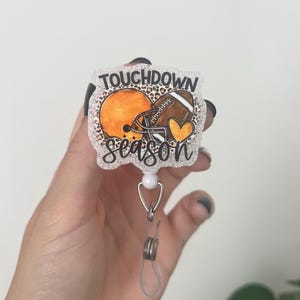 Football Badge Reels, Nurse Badge Reel, RN Badge Reels, Badge Reel, Badge Reels, Nurse Badges, Retractable Badge Reel, Football Badge Reel