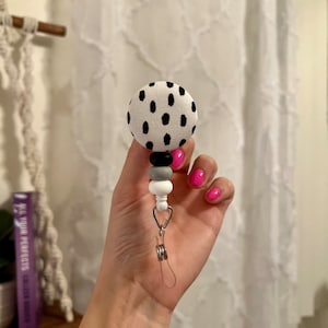 Boho Badge Reel, Badge Reels, Retractable Badge Reel, Fabric Badge Reel, Neutral Badge Reel, Nurse Badge Reel, Badge Reels, Badges