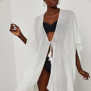 Kimono playa blanco shop