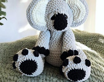 BIG FOOTED Low Sew Kai the Koala PDF Crochet Pattern