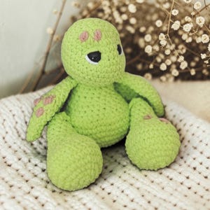BIG FOOTED Low Sew Turk the Turtle PDF Crochet Pattern