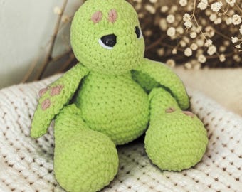 BIG FOOTED Low Sew Turk the Turtle PDF Crochet Pattern