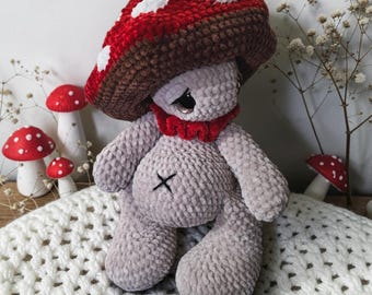 BIG FOOTED, Mushroom Doll PDF Crochet Pattern