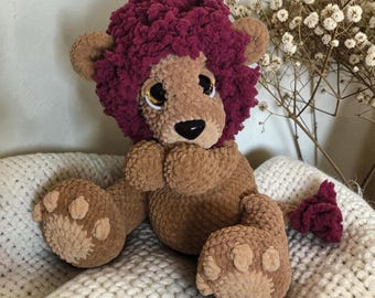 BIG FOOTED Lenny the Lion PDF Crochet Pattern 2025