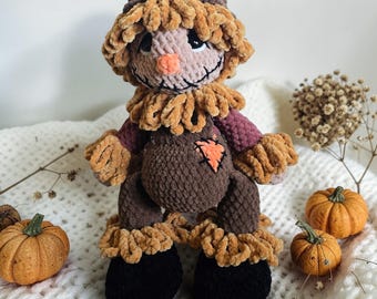 BIG FOOTED Huck the Scarecrow PDF Crochet Pattern