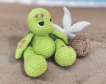 BIG FOOTED Low Sew Turk the Turtle PDF Crochet Pattern