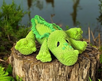 BIG FOOTED Izzy the Alligator Crochet Pattern